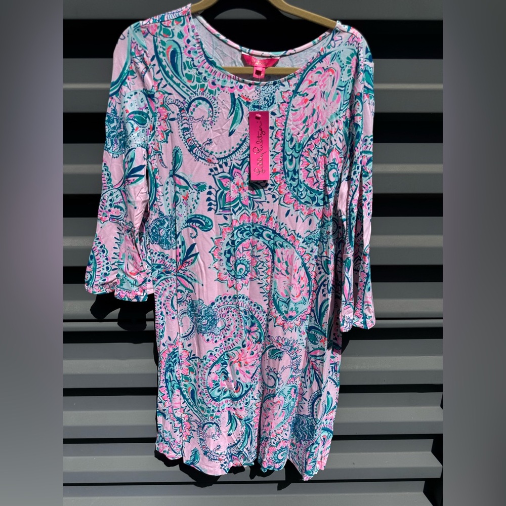 Lilly Pulitzer Vibrant Pink and Teal Dress